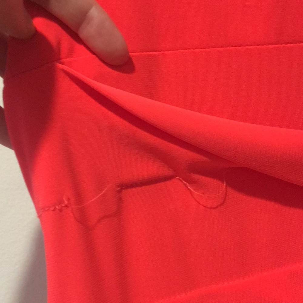 1 shoulder, neon, ruffled and embellished dress - Picture 4 of 5